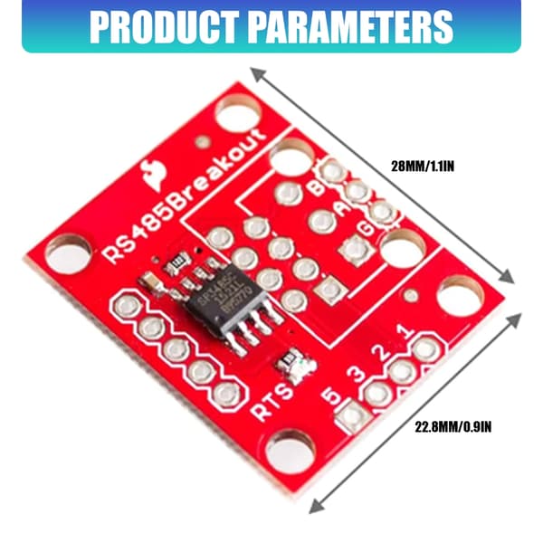RS485 til TTL-modul RS485-modul RS485-utvikling SP3485 kommunikasjonsmodul