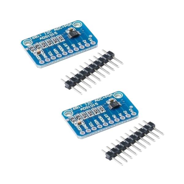 Liten 12-bits ADS1015 ADC utviklingsmodul for sensorer, grensesnitt, datalogging 2 sets