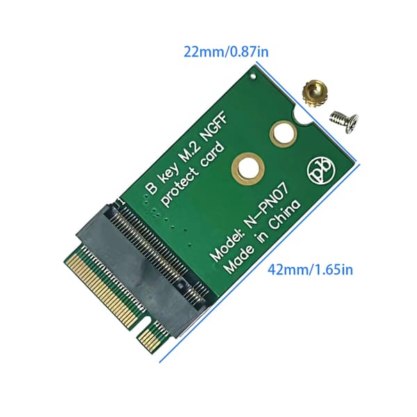 Nem installation M.2 NGFFs 3G 4G 5G B-nøgle til B-nøgle adapter til 2230 SSD-opgraderinger til 2242 størrelse