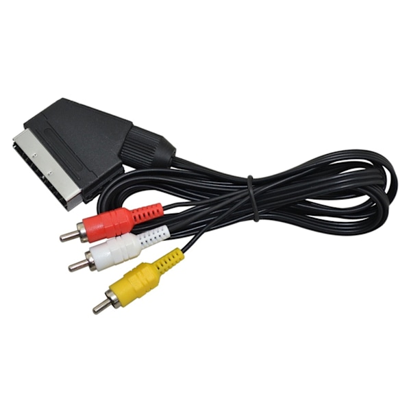 1.8M Komposit AV Audio Video TV-adapterkabel RGB-linje Scart till 3 RCA Videokabel för NES-konsoltillbehör