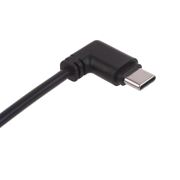 90 Graders Vinkel Dataöverföringskabel Micro USB till Typ C Adapter Sladd