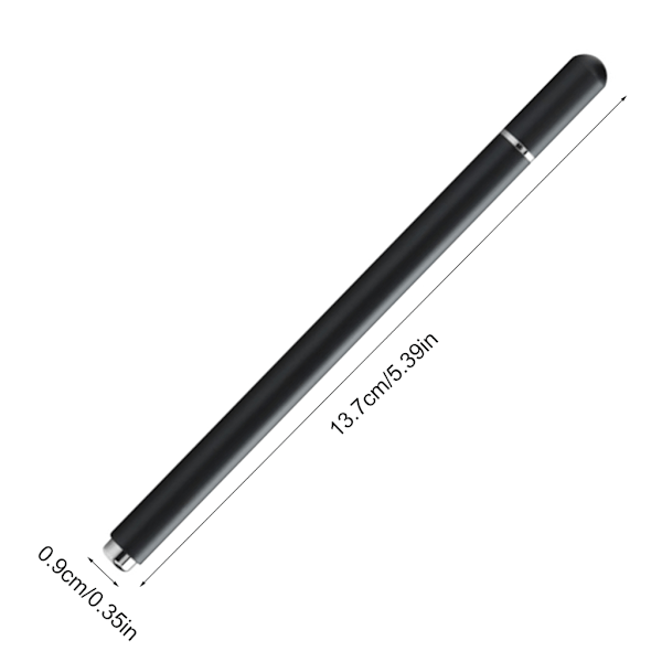 Universell Stylus Penna för Surfplattor Mobiltelefon Pekpenna Magnetisk Stängning Stylus Black Single use