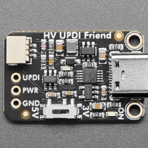 Lille UPDI USB-programmeringsværktøj inkluderer kort ledning til kredsløbsudvikling