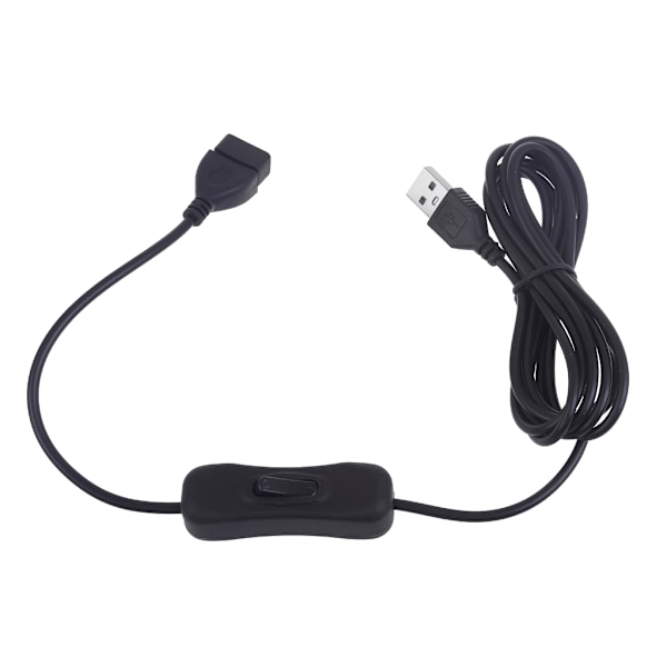 USB-kabel med knappkontroll Hane till Hona Strömbrytare PÅ AV Växla LED-lampa Linje 1m