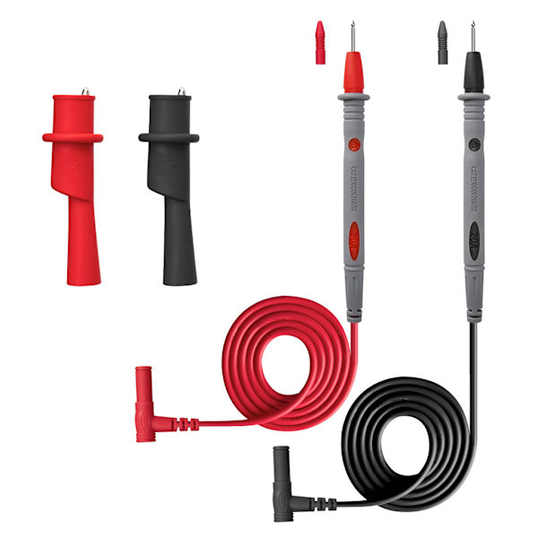 Universal Multimeter Testledningar Sond Mjuk Silikon Nålspets Testare Sondtråd