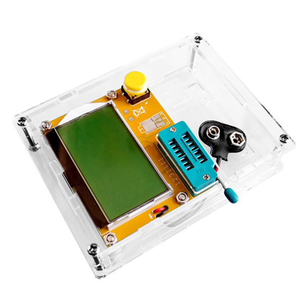 Transparent Hölje för DIY-delar till LCR-T4 Transistor Testare ESR SCR/MOS Hållbar