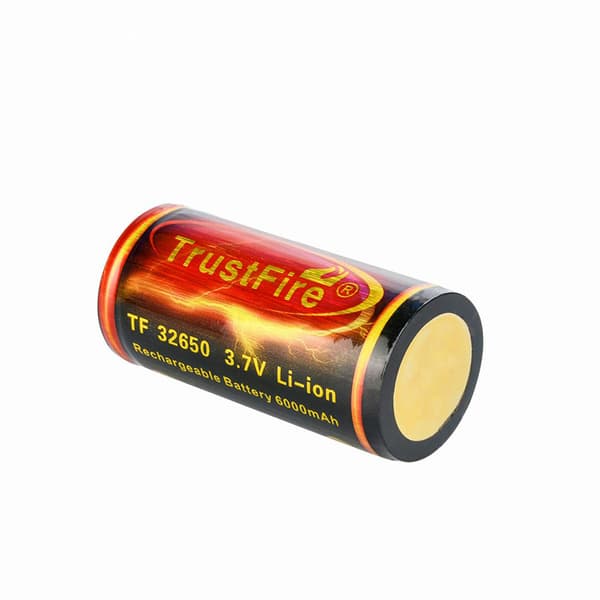 Platt topp 32650 6000mAh Li-ion uppladdningsbart batteri med hög kapacitet
