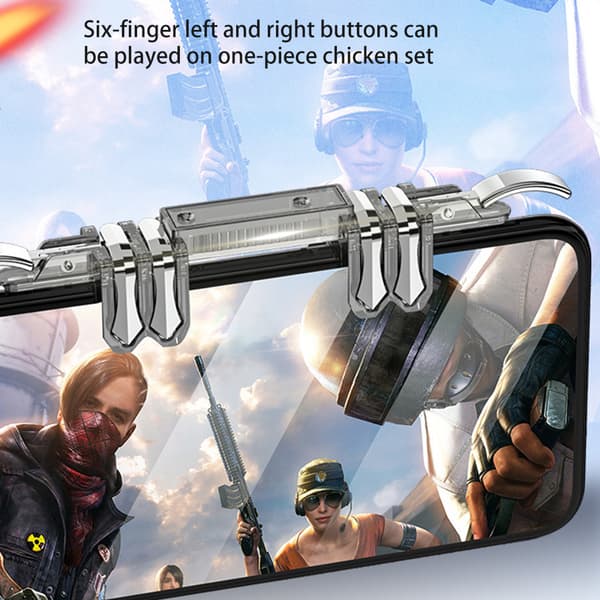 Metal mobil trigger gamepad gaming mobil controller til smartphone brandknap sigte til nøgle joystick