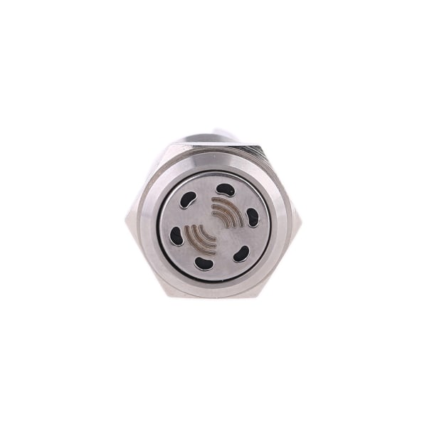 Praktisk 12V Alarm Bell Horn Ljud Summer Decibel Säkerhet Rostfritt stål 16 mm Indikatorlampa för hemföretag