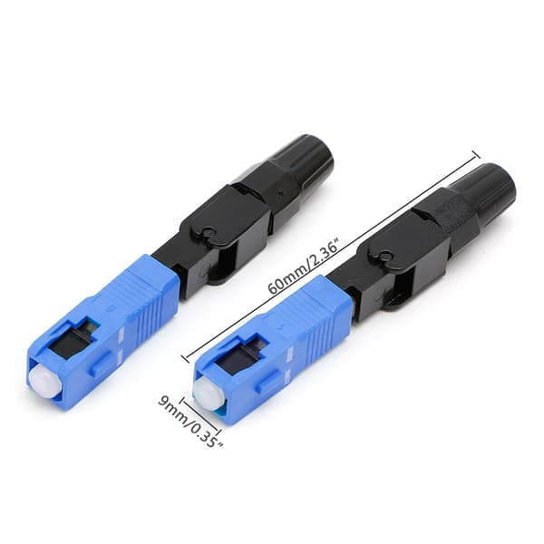 100 st SC Optisk Fiber Snabb Kalla FTTH SC Single Mode UPC Snabbkoppling