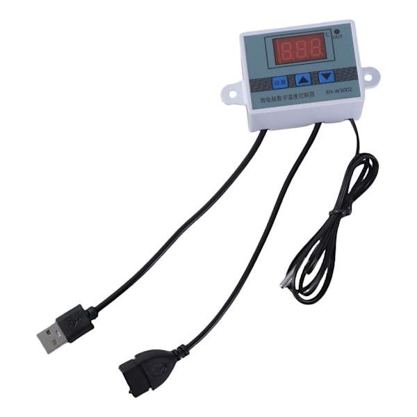 Universal USB Temperaturstyring Strømkabel USB 5V Digital Temp Controller til Ventilator og Blæsere Understøtter Op Til 50W