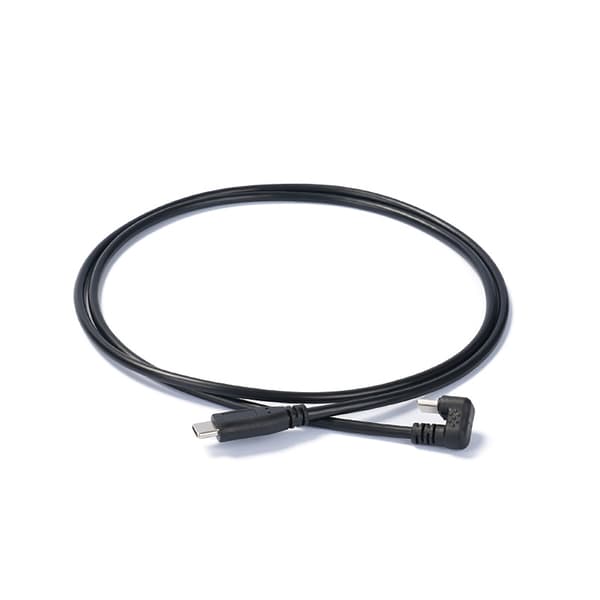 USB C Suora pää - 180 asteen USB C -kaapeli Type C -datan synkronointijohto, musta 1m