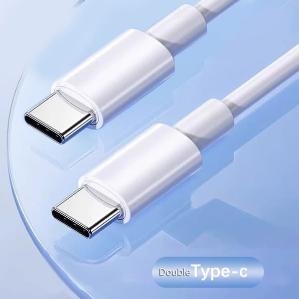 USB C til USB C Kabel Han til Han Kabel Understøtter 100W Opladning Synkroniseringsdataoverførsel Ledning 10Gbps til Elektroniske Enheder 1.5m
