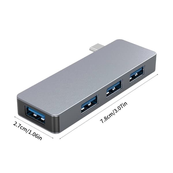 Aluminium USB3.0 Hubs Hurtig dataoverførsel Samtidig forbindelse til hjemmekontorer null - RS3624CC