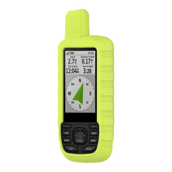 Ridsefast beskyttelsescover til GPSMAP 66s 66st cykelcomputer Fluorescent green