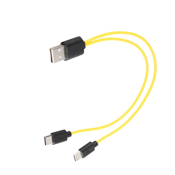 Effektiv laddningslösning för flera enheter Hane USB till Hane Typ C Snabbladdningssladd Strömkabel Snabbladdningskabel One for two