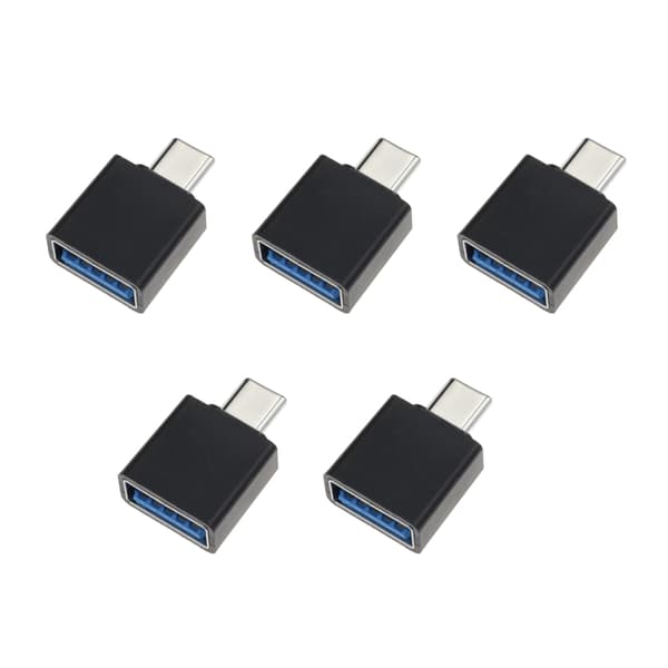 5st Höghastighets USB till Typ C Adapter Säkerställer Effektiv Laddning Och Överföring Black - Micro interface
