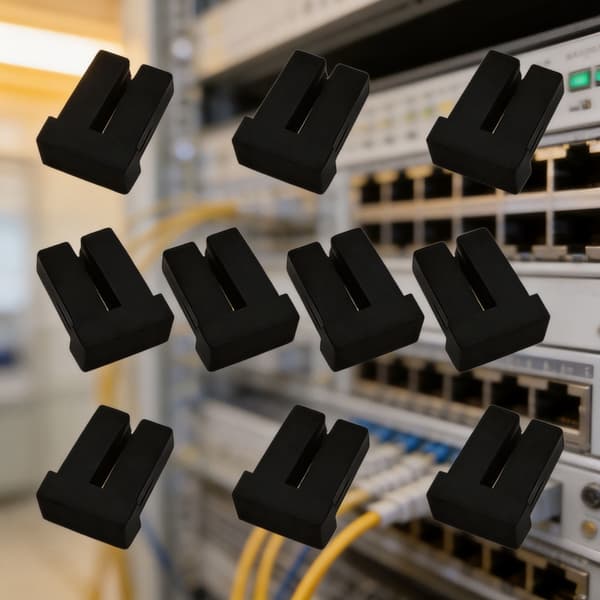 Fiberoptiska kontakter Kopplare Dammskydd PVC för nätverksutrustning och datacenter null - SCflange cap