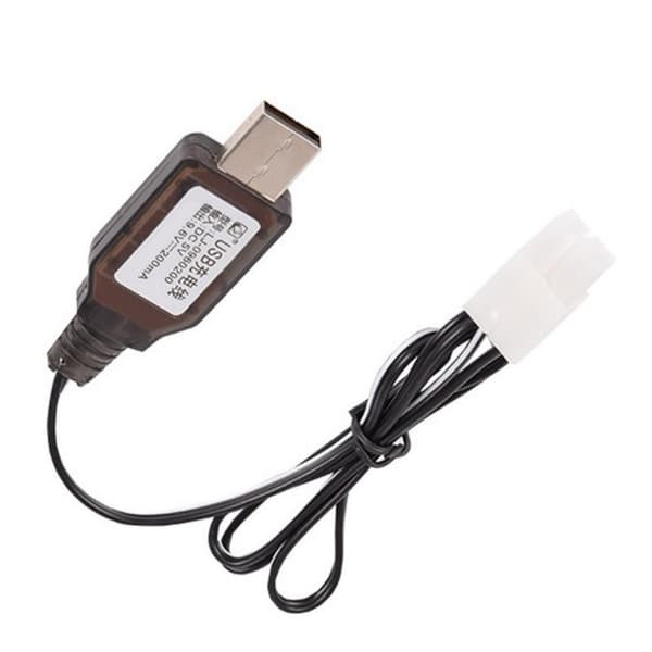 Tålighet L6.2-2P USB-laddningskabel för 9.6V RCVehicles DC5V2A1A Ingång