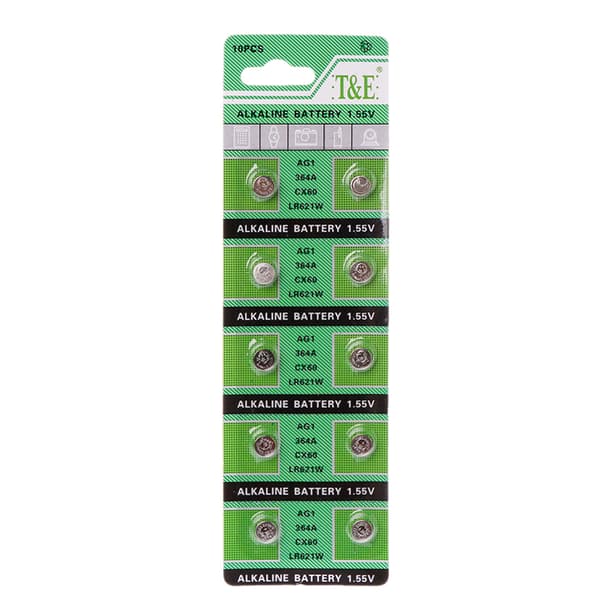 10-pakning Multi Purpose myntbatteri 1.55V knappbatteri for elektronisk enhet