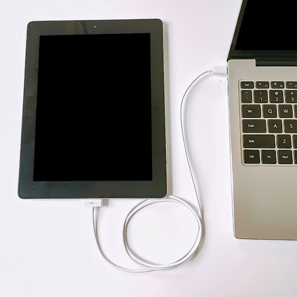 USB C till 30-pin kontaktkabel för effektiv laddning och dataöverföring för Phone 3G/3GS för Phone 4/4S White