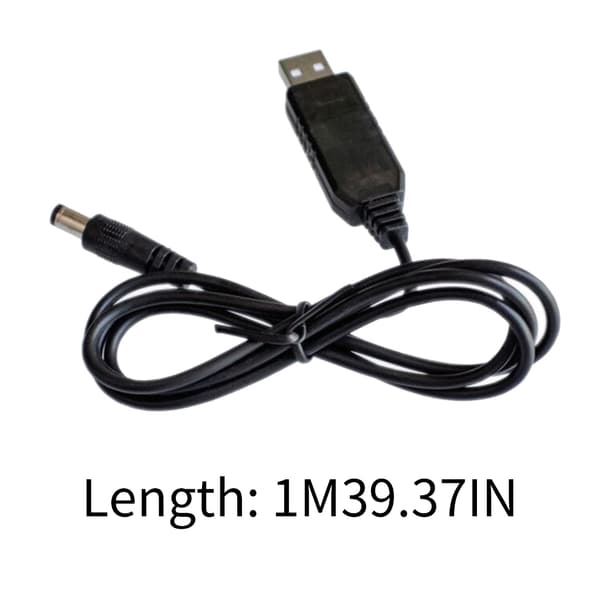 9V 12V Output USB til DC5.5x2.1mm Strømforsyningskabel til Små Elektroniske Enheder null - 9V output