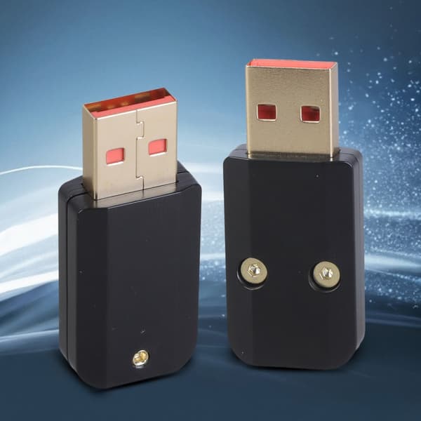 Holdbare USB3.0 Type A DIY Han-stik til 6 mm kabel, aluminiumsstøbning Silver