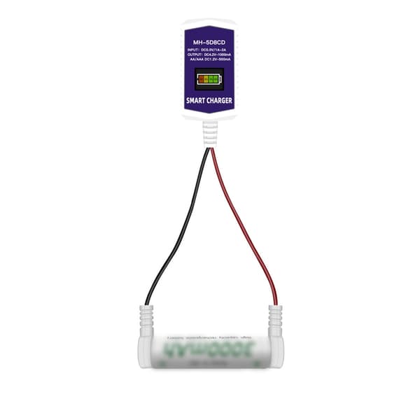 Intelligent digital skjermlading for 18650-batterier med magnetisk design
