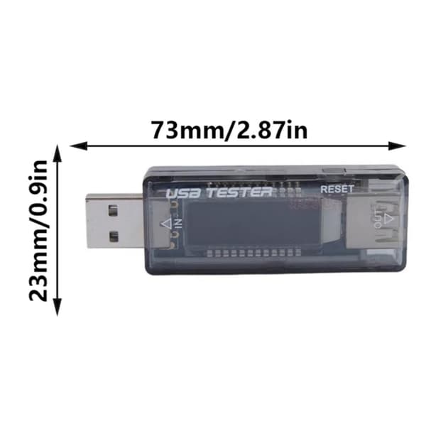 USB Strømanalysatorer USB Meter Funktion Automatisk Enhedsgenkendelse Datalagring