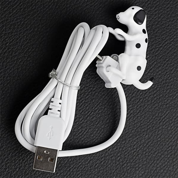 Stray Dog Snabbladdare Typ-C Kabel Laddningskabel med Touch Switch för Phon White