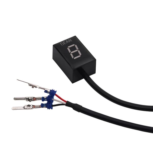 Vattentät LED-display Instrumentpanel Digital Hastighetsdisplay Motorcykel Växelindikator Red