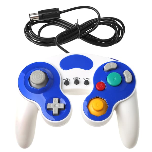 Klassisk analog kablet spillkontroller Pro for NGC GameCube fjernkontroll Purple