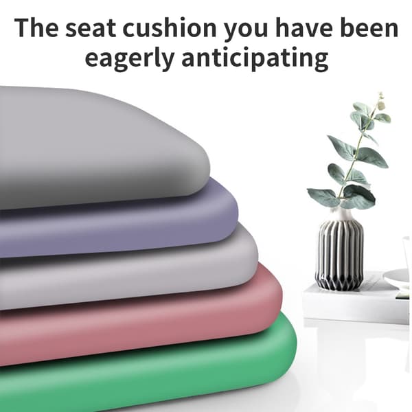 Ergonomisk sittdyna för stolar i plast och trä, halkfri hållningskorrigering Gray