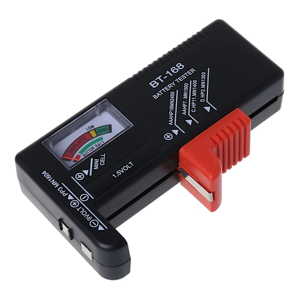 Universal Batteritest AA AAA C D 9V Knappcells Checker Voltmätare