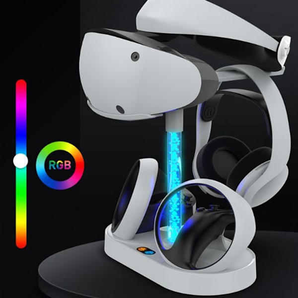 Förbättrad VR-kontroll Magnetic Laddningsdockningsställ Headsetförvaring för PSVR2 Headset Laddningsställ
