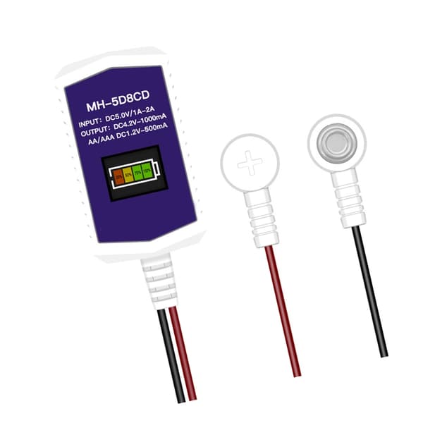 Intelligent digital skjermlading for 18650-batterier med magnetisk design
