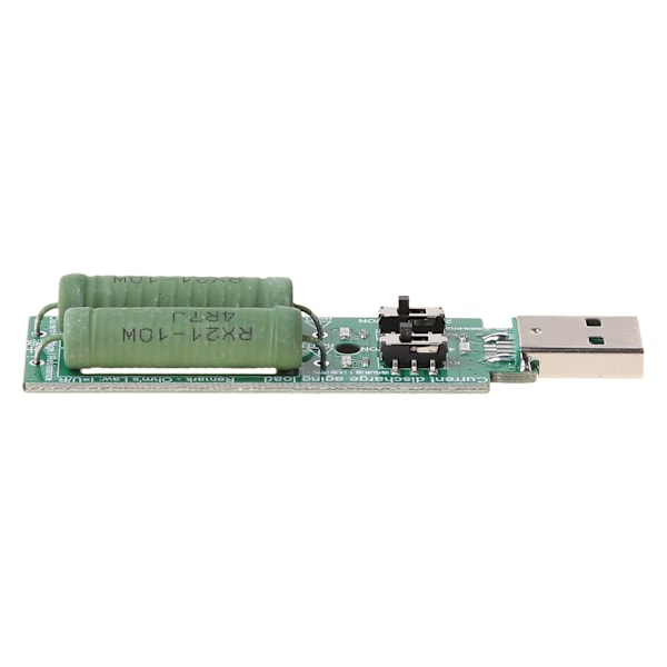 USB Resistor Elektronisk Last med Strömbrytare Justerbar 3 Strömstyrka 5V Resistans Testare