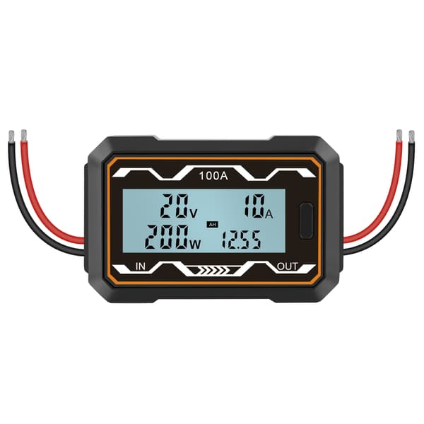 Portabel Wattmeter Effektanalysator 100A for DC Digital LCD-skjerm for Spenning Cu