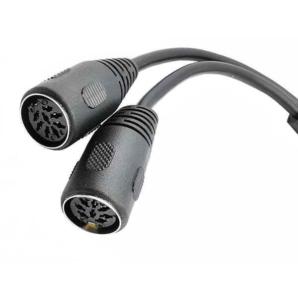 8-pin DIN-splitterkabel 1 hann til 2 hunn-kabel for lydsystemer