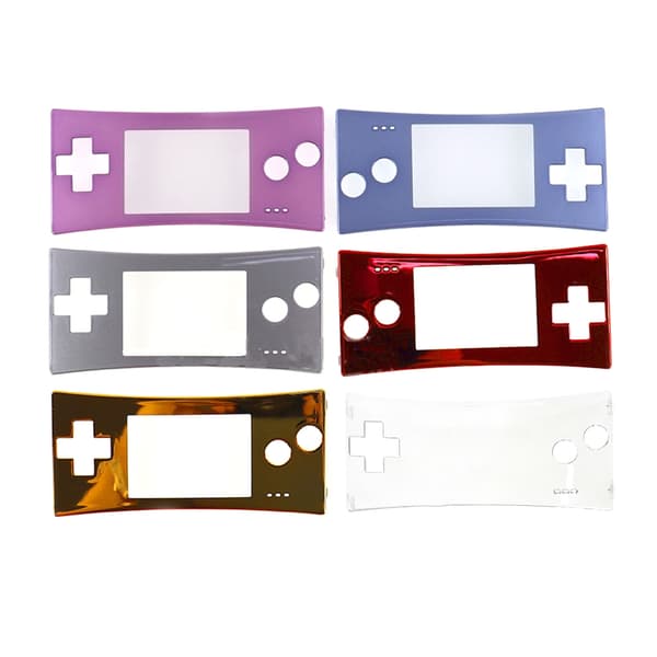 Erstatningsfrontkabinet til skal til etui til Game Boy Micro til GBM-spilkonsol Front Faceplate Cover til etui Repa Gold