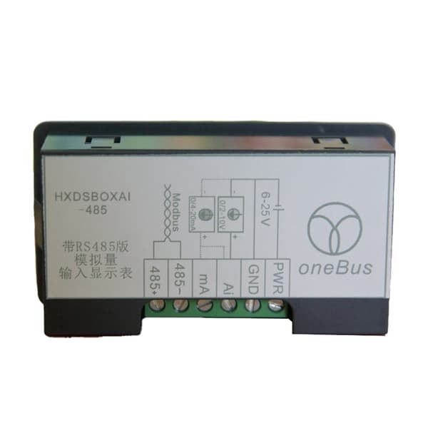 Industriell digital displayenhet för 0-10V 2-10V 0-20mA 4-20mA ingångskapacitet i processkontroll null - Version withrelay