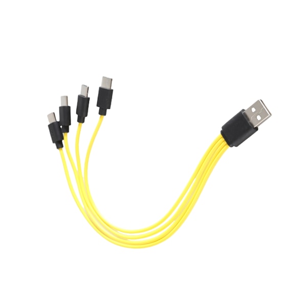 Effektiv laddningslösning för flera enheter Hane USB till Hane Typ C Snabbladdningssladd Strömkabel Snabbladdningskabel One for two