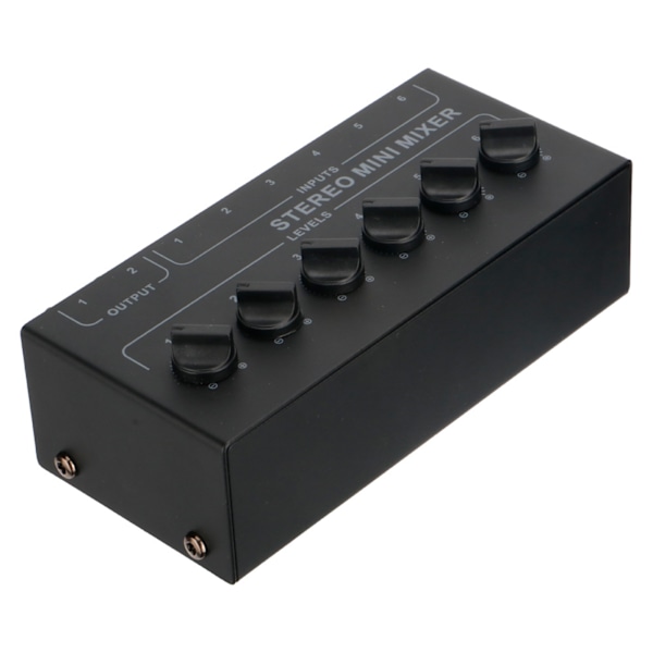 CX600 Mini Stereo 6-kanals Passiv Mixer Multi-kanals Mixer Audio Stereo Mixer