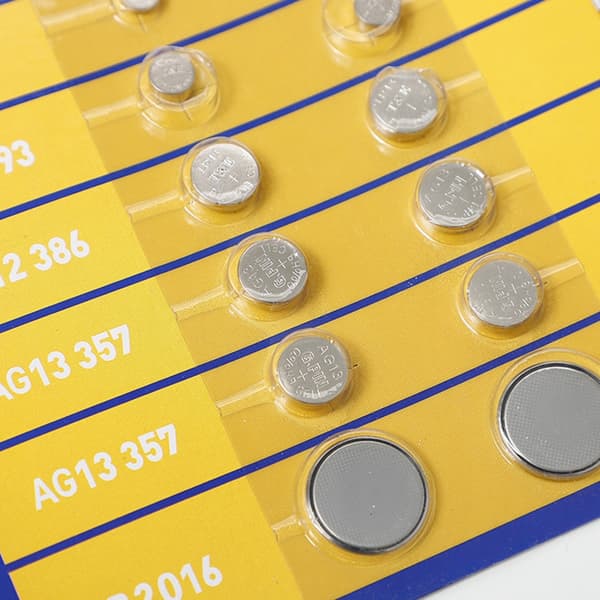 22 stk. knapcellebatterier til ure, spillekonsoller og kameraer