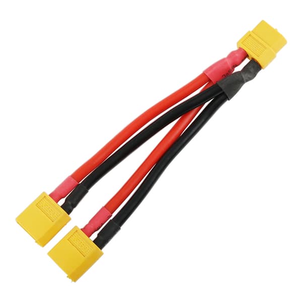 XT60 Parallel Batteristikforbindelseskabel Dobbelt Forlænger Y-splitter Han til Hun null - 2P