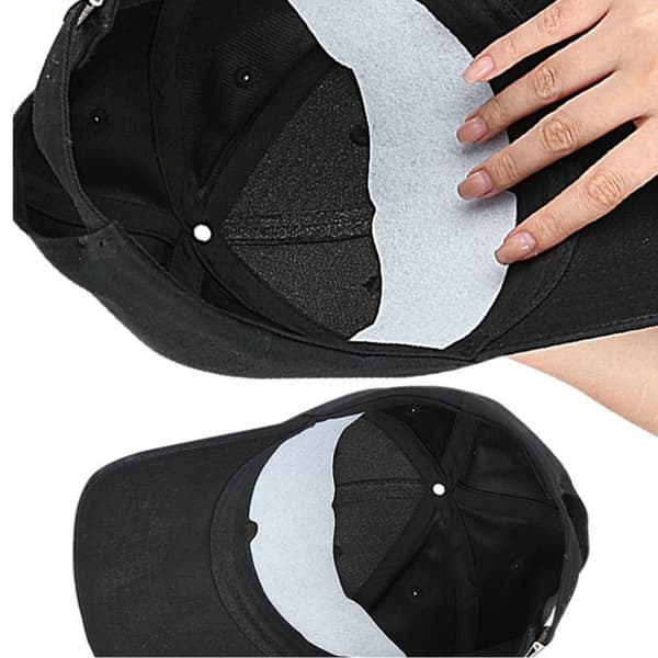 Filtmössa Foderinlägg Basebollkeps Innerfoder 10-pack för män kvinnor idrottare Black