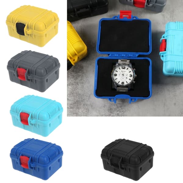 Skyddande Klockbox Vattentät Klockförvaringslåda ABS-Material Yellow