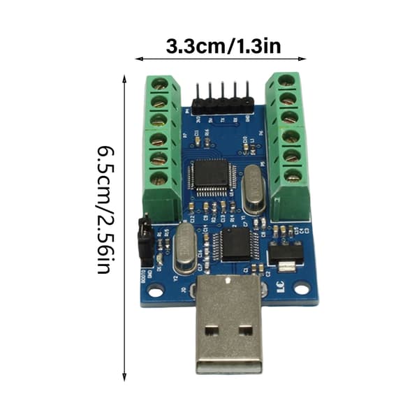 Præcis STM32 12-bit AD-samplingmodul 10-kanals ADC med USB-forbindelse