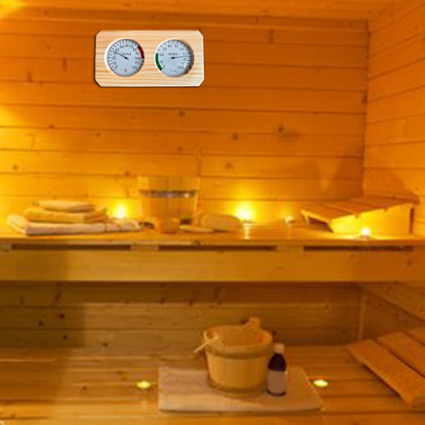 Termometer Hygrometer Temperaturmätare Viktig Sauna Tillbehör för Bastu