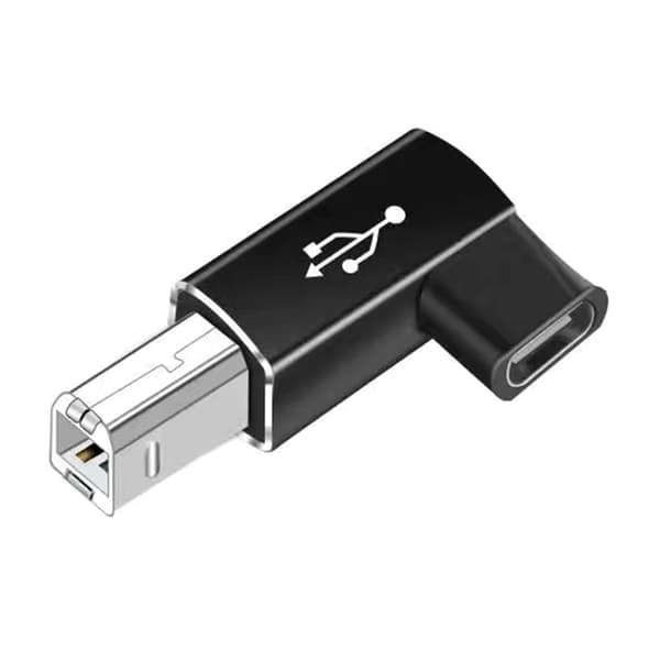 USB C Hun til USB Firkantet Han Adapter Type C til USB Oplader Konverter USB null - Straight black